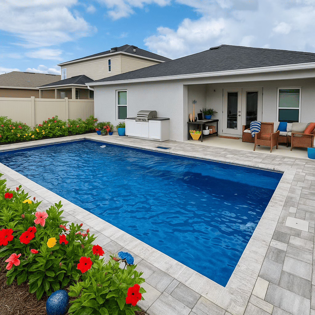 Belize fiberglass pool