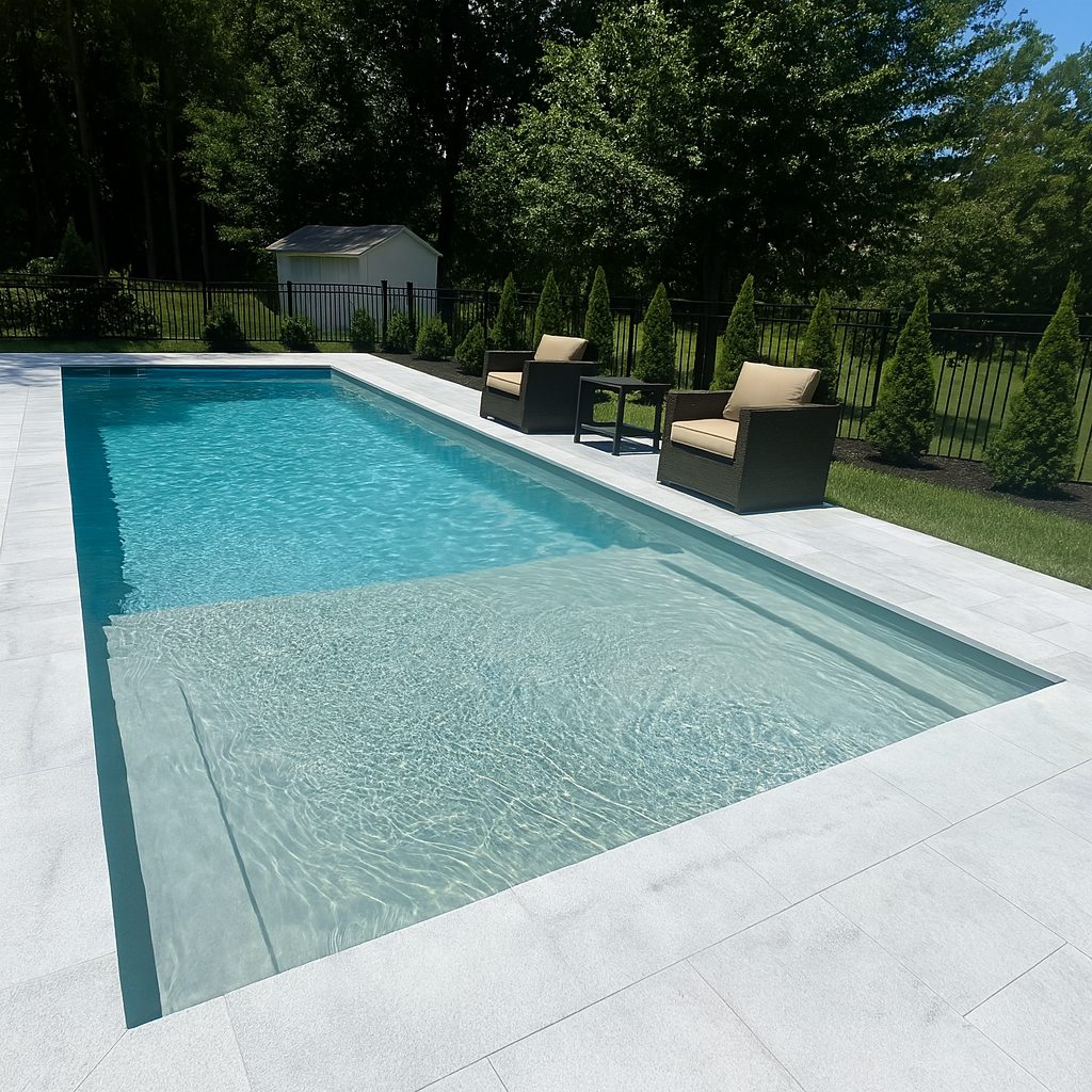 Colombian Beach fiberglass pool