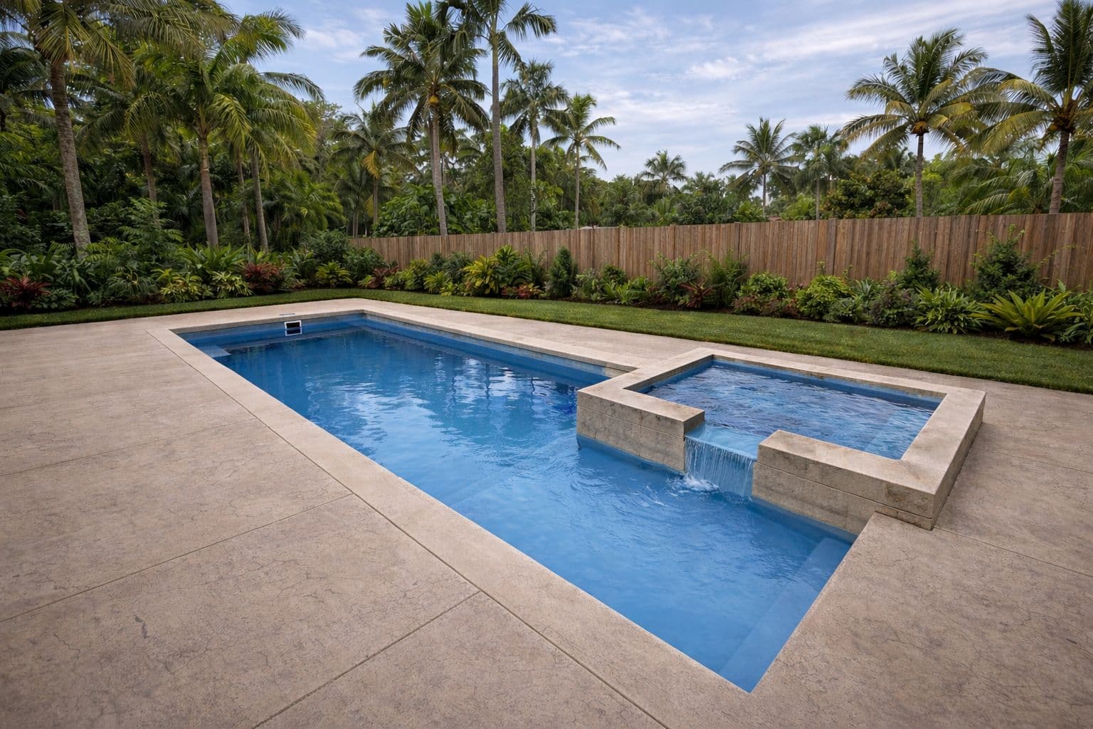 Colombian Resort fiberglass pool