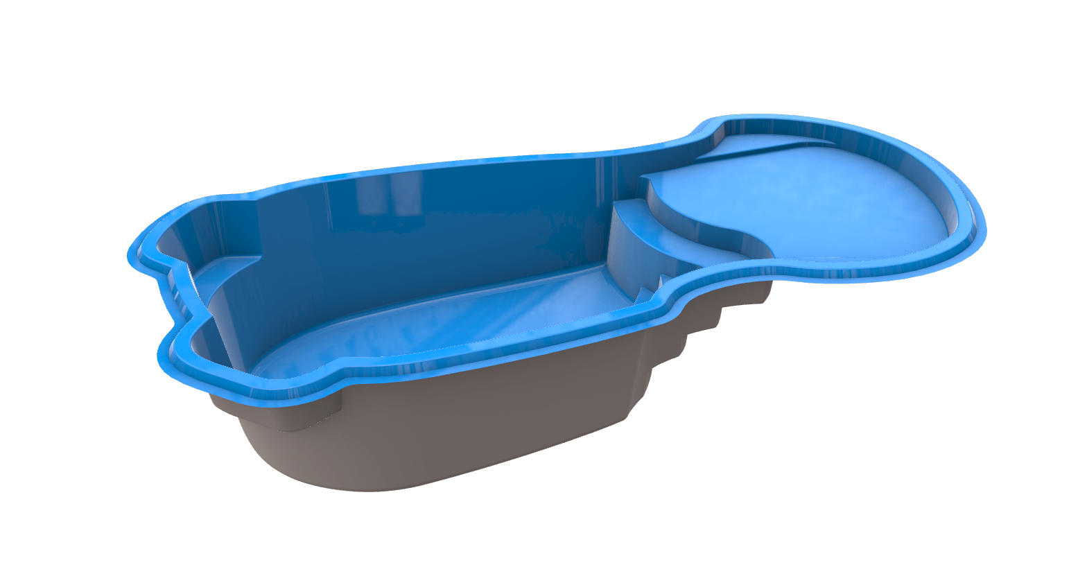 Costa Beach 3D model render 3
