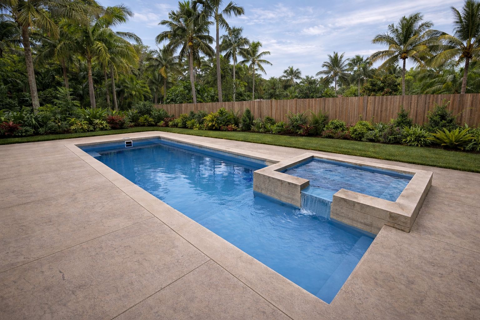 Colombian Resort fiberglass pool